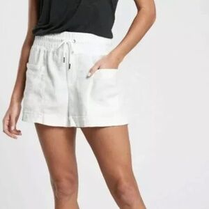 Athleta Cabo Linen Textured Shorts - Cala Lilly NWT Sz 16